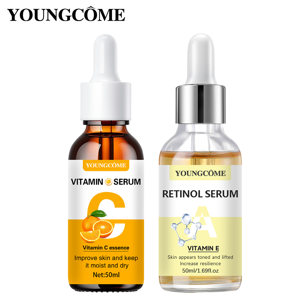 The Ordinary Serum Hyaluronic Acid - 2 ชิ้นวิตามินซีและเรตินอลเซรั่มเสริมความอุดมไปด้วย VC,ให้ผิวให้ความชุ่มชื้นและเรียบเนียน, เรียบเนียนริ้วรอยและริ้วรอย,ผิวที่ละเอียดอ่อน