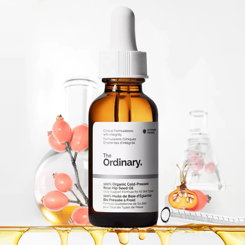 Cold Pressed Rose Hip - น้ำมันเมล็ดโรสฮิปสกัดเย็นออร์แกนิค 100% ขนาด 30 มล. เซรั่มบำรุงผิวหน้า