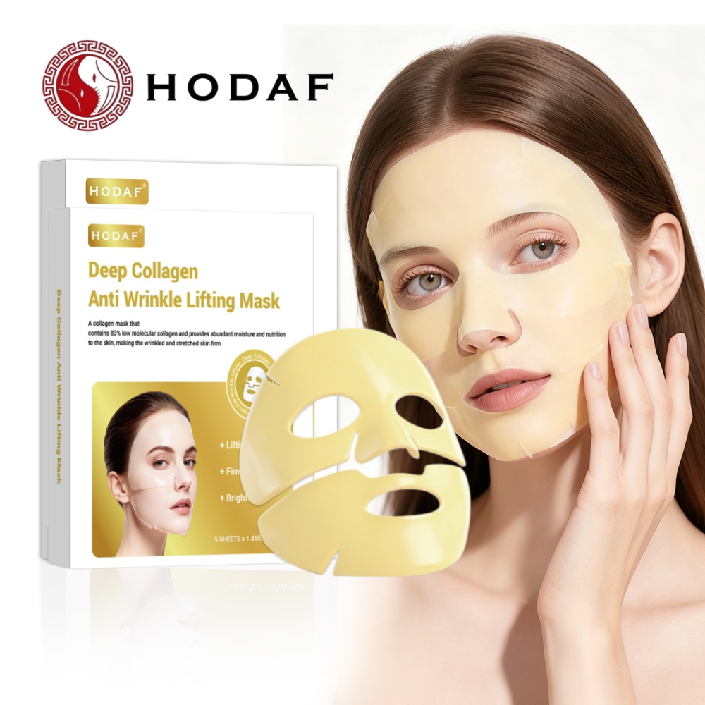Luxury Skincare Store - HODAF มาส์กหน้าไบโอคอลลาเจน 5 ชิ้น ช่วยกระชับรูขุมขน บำรุงผิวอย่างล้ำลึก