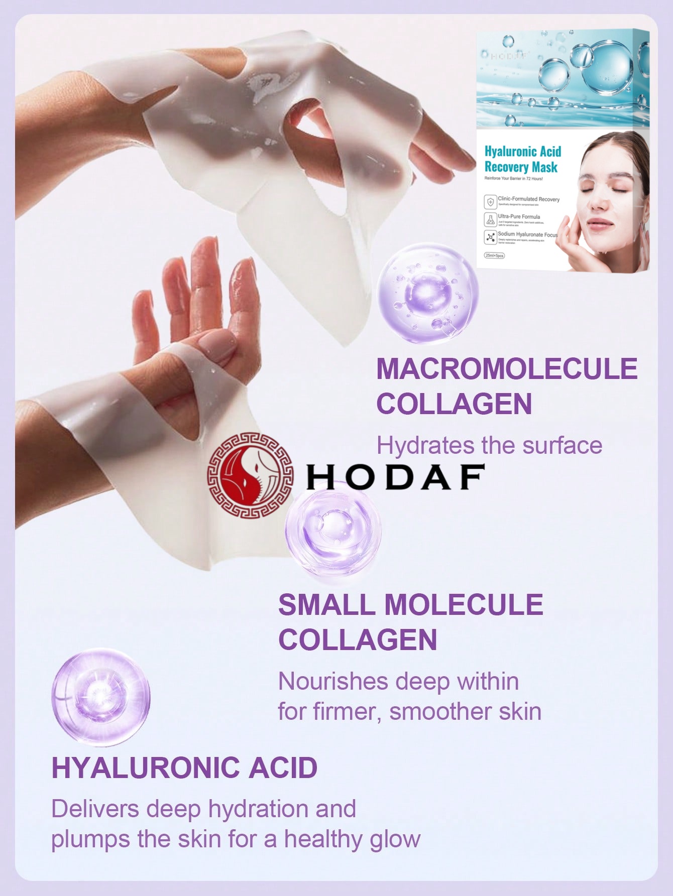 HODAF มาส์กหน้าไฮยาลูรอนิค แอซ - Luxury Skincare Store บทวิจารณ์และราคา