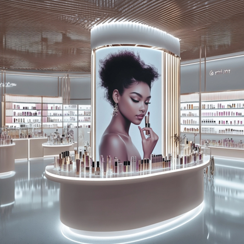 ตู้โชว์เครื่องสำอางแบบกำหนดเอง - Luxury Skincare Store บทวิจารณ์และราคา
